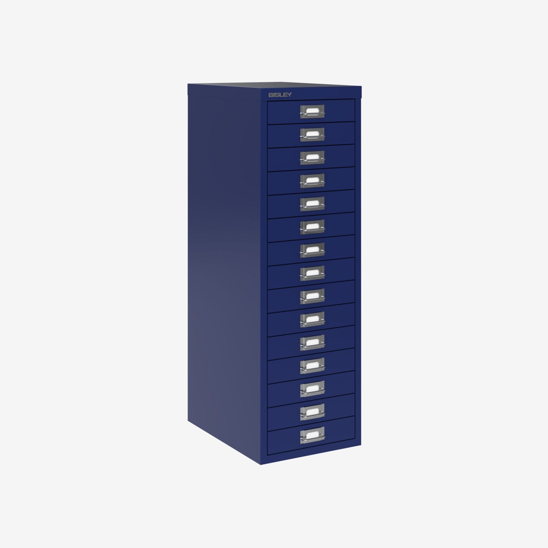 Bisley 15 multi drawer filing cabinet Blue 