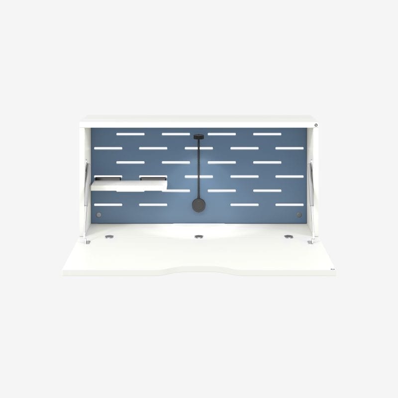 Hideaway Wall Desk in Blue | Shop Modern Fold Down Wall Desk