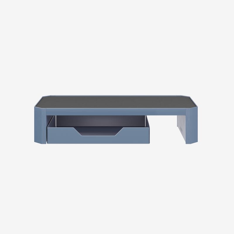 Small Monitor Stand in Blue | Monitor Stand With Storage | Bisley Shop
