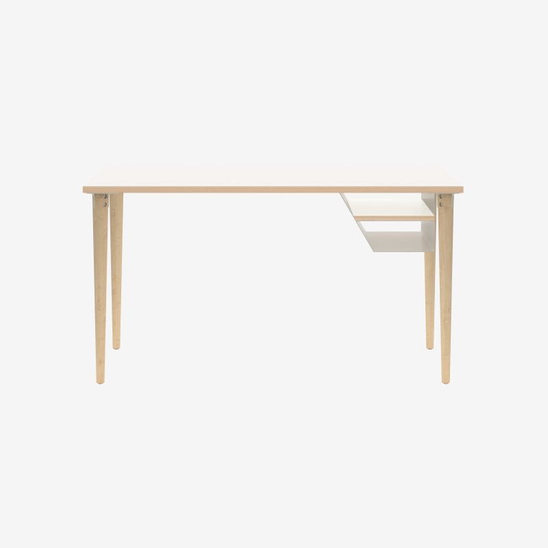 Bisley Poise Desk in Goose Grey | Wooden Office Desks | Modern Office Desks