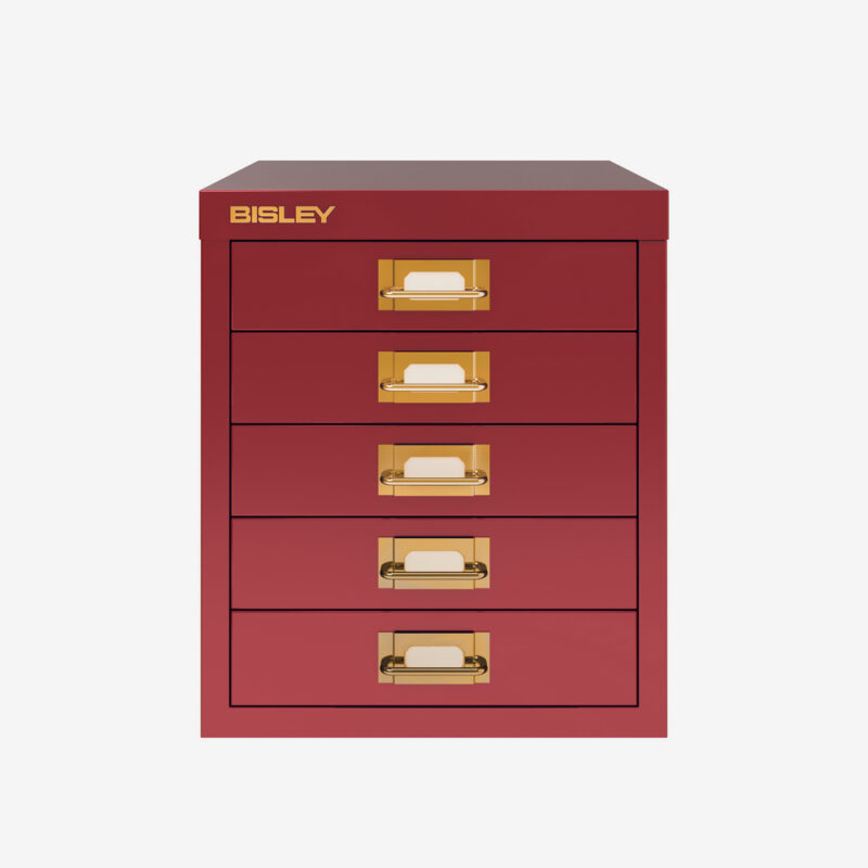 Bisley Steel 5-Drawer Desktop Multidrawer Storage Cabinet